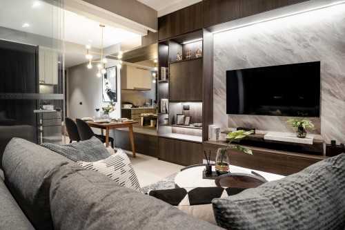 Contemporary Living Room at Gem Residences