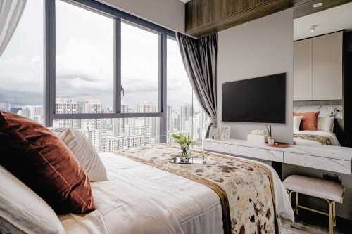 Contemporary Bedroom at Gem Residences