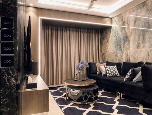 Modern Living Room at City View II