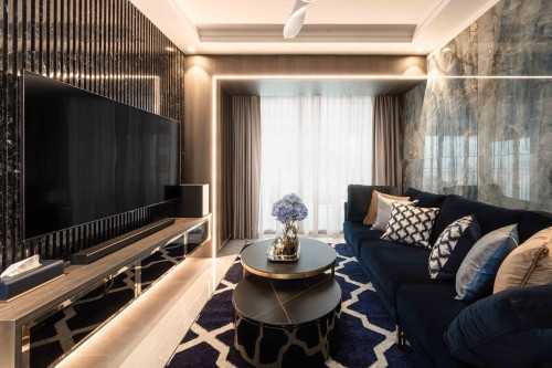 Modern Living Room at City View II