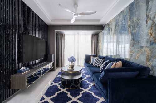 Modern Living Room at City View II