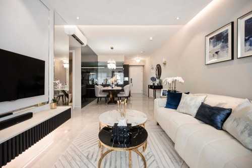 Modern Living Room at Kovan Melody