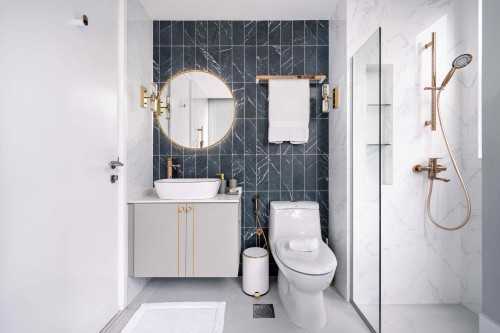 Modern Bathroom at Kovan Melody