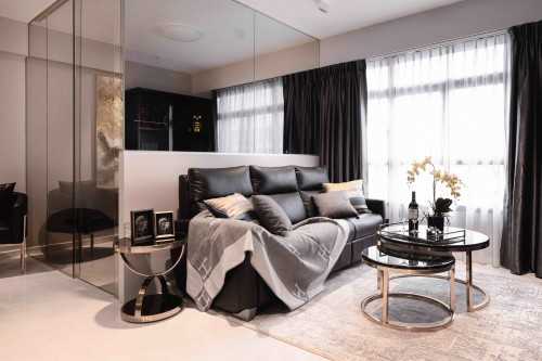 Contemporary Living Room at Tampines GreenWeave
