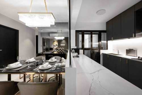 Contemporary Kitchen at Tampines GreenWeave