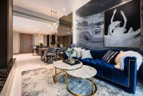 Modern Living Room at Marina One