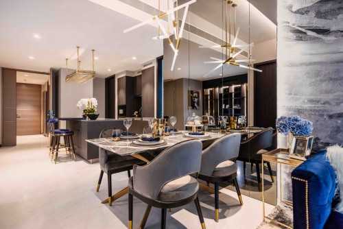 Modern Dining Room at Marina One
