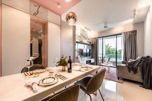 Modern Dining Room at D'Nest