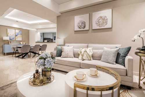 Transitional Living Room at Clementi Park