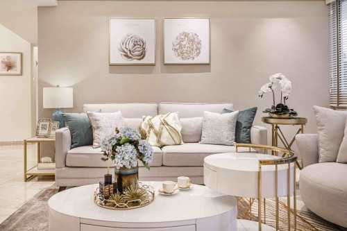 Transitional Living Room at Clementi Park