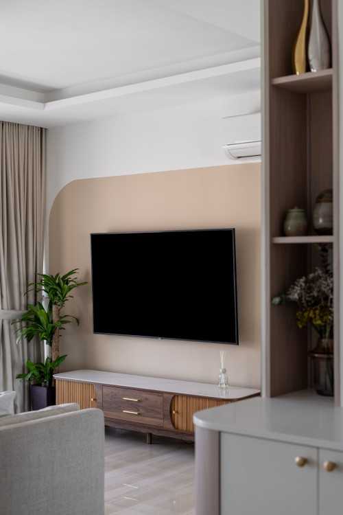 Minimalist Living Room at Strathmore Avenue