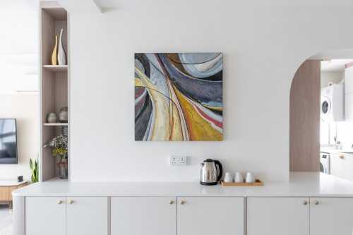 Minimalist Foyer at Strathmore Avenue