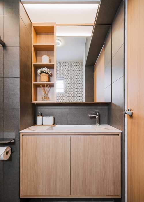 Scandinavian Bathroom at River Vista