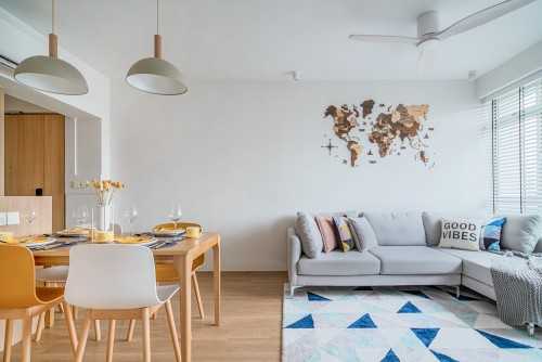 Scandinavian Living Room at River Vista