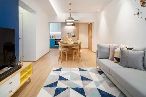 Scandinavian Living Room at River Vista