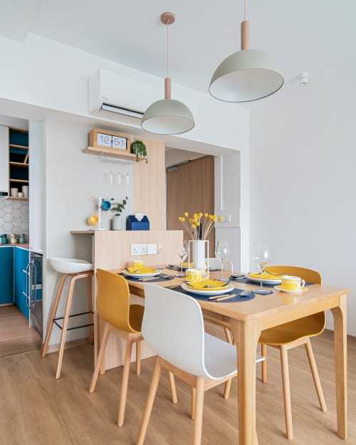 Scandinavian Dining Room at River Vista