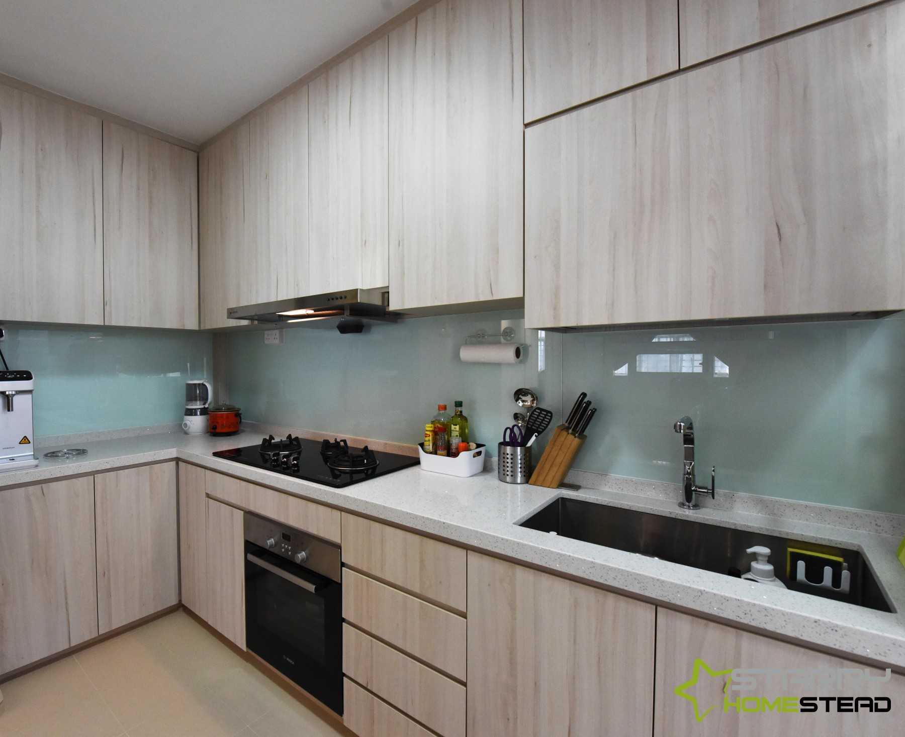 Scandinavian Kitchen with Kitchen Accessories and Kitchen Cabinets