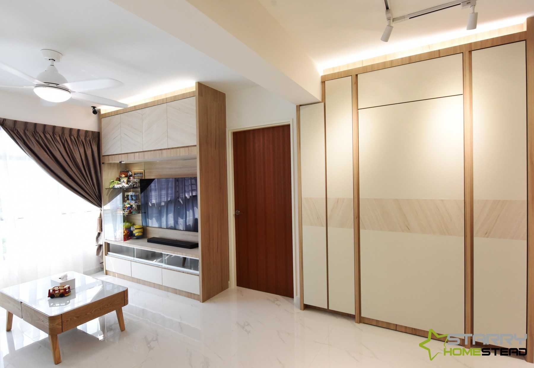 Scandinavian Living Room with TV Console and Storage Cabinets