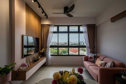Contemporary Living Room at Alkaff Oasis