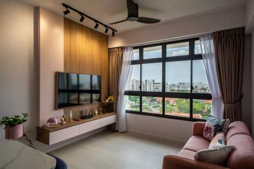 Contemporary Living Room at Alkaff Oasis