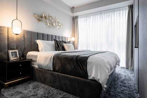 Contemporary Bedroom at Lake Grande