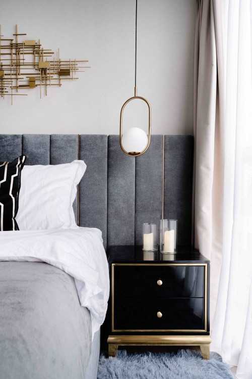 Contemporary Bedroom at Lake Grande