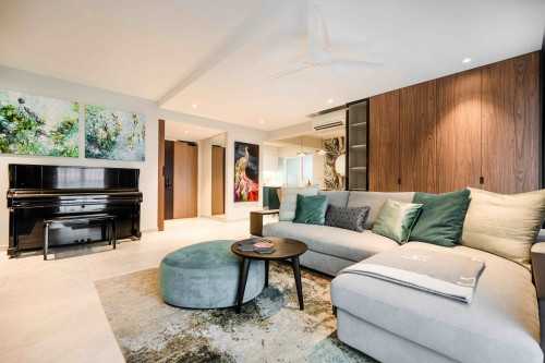 Eclectic Living Room at Alkaff Vista