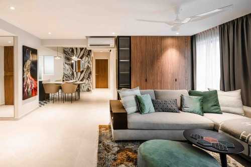 Eclectic Living Room at Alkaff Vista