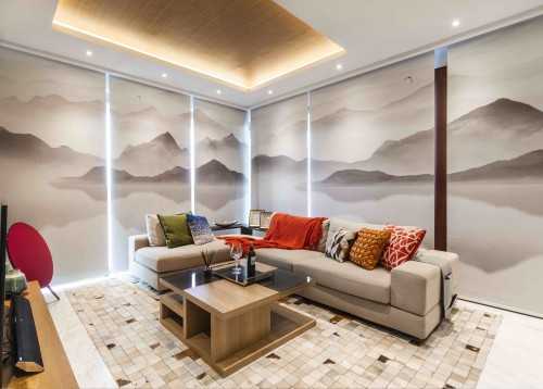 Asian Living Room at One Robin
