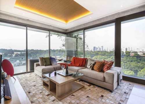 Asian Living Room at One Robin