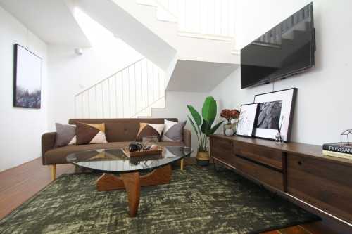 Scandinavian Living Room at Helsinki Loft