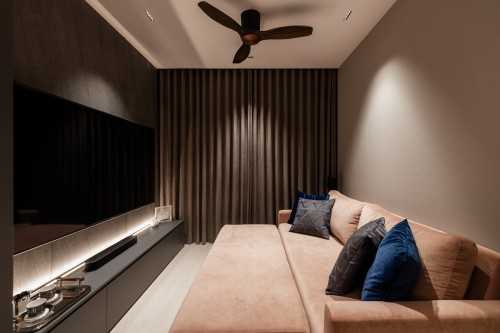 Minimalist Living Room at 80 Kingsford Waterbay