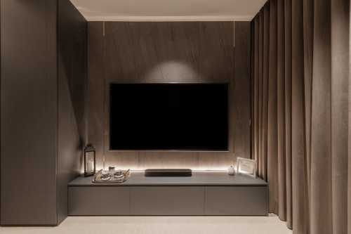 Minimalist Living Room at 80 Kingsford Waterbay