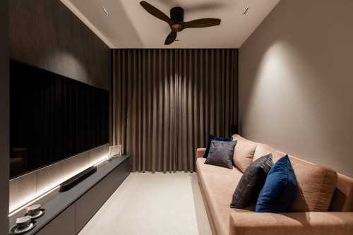 Minimalist Living Room at 80 Kingsford Waterbay