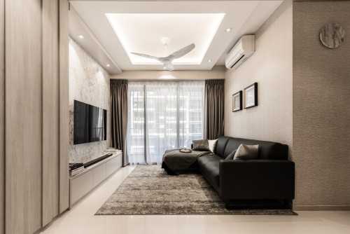 Contemporary Living Room at Bellewaters