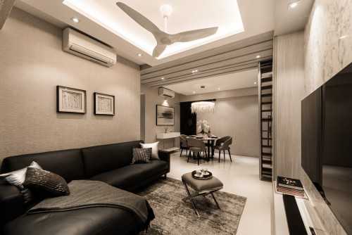 Contemporary Living Room at Bellewaters