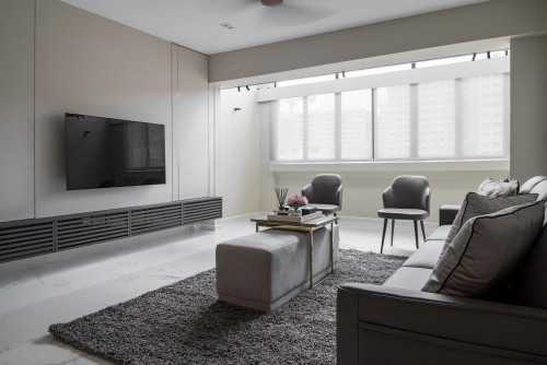Minimalist Living Room at Dakota Crescent Maisonette