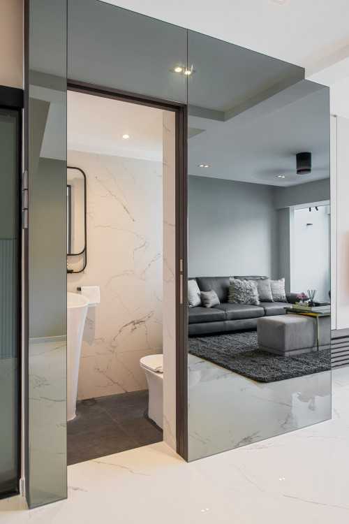 Minimalist Bathroom at Dakota Crescent Maisonette