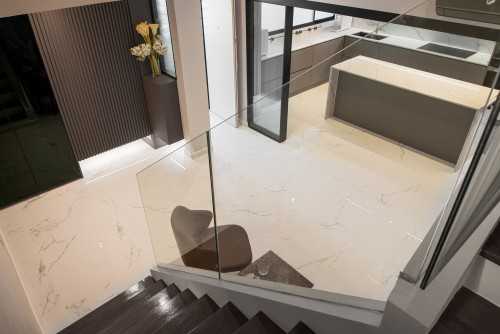 Minimalist Foyer at Dakota Crescent Maisonette