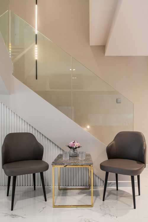 Minimalist Foyer at Dakota Crescent Maisonette