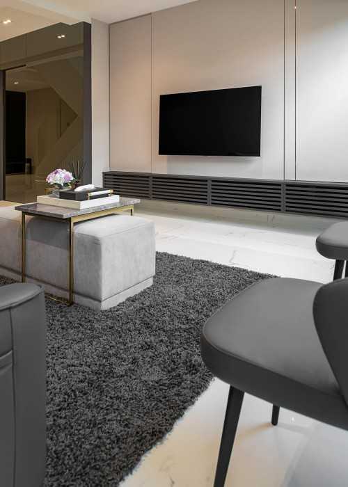 Minimalist Living Room at Dakota Crescent Maisonette