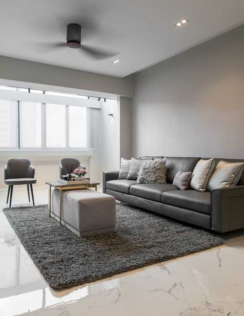 Minimalist Living Room at Dakota Crescent Maisonette