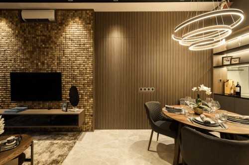 Contemporary Living Room at Highline Residences II