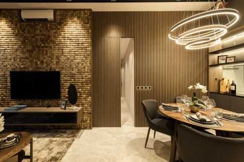 Contemporary Living Room at Highline Residences II