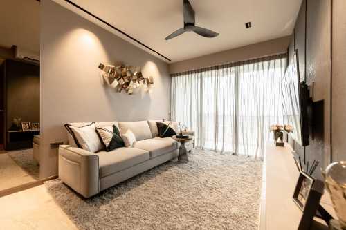 Contemporary Living Room at 68 Kingsford Waterbay