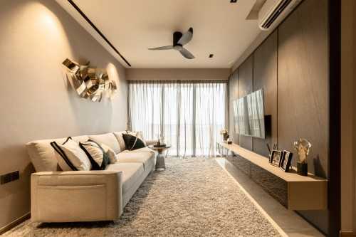 Contemporary Living Room at 68 Kingsford Waterbay