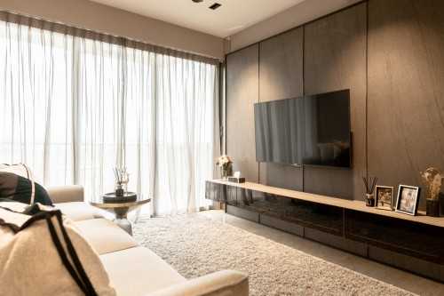 Contemporary Living Room at 68 Kingsford Waterbay