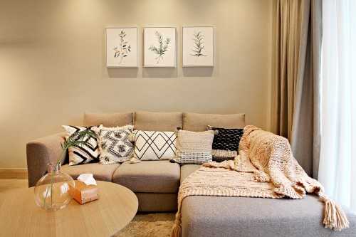 Scandinavian Living Room at The Tessarina