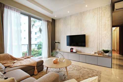 Scandinavian Living Room at The Tessarina