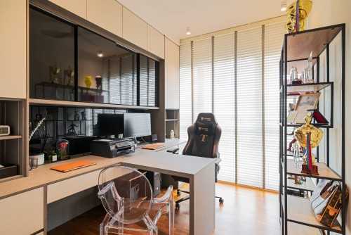 Contemporary Home Office at Tampines Trilliant